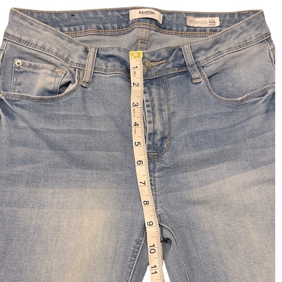 Kenzie Ankle Mid Rise Light Blue Jeans Stretch - Picture 5 of 7
